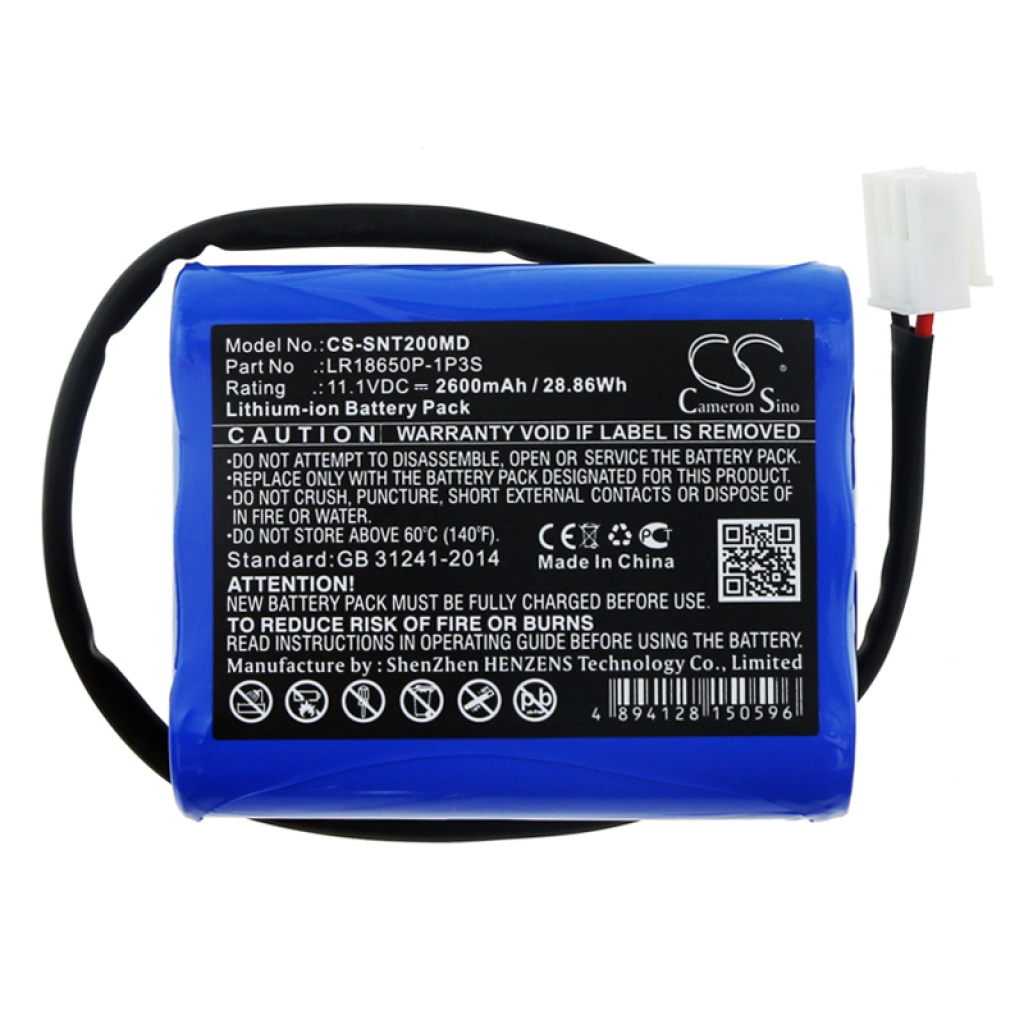 Yhteensopiva akun vaihto Solaris LR18650P-1P3S