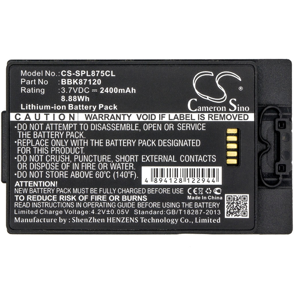 Yhteensopiva akun vaihto Spectralink BBK87120
