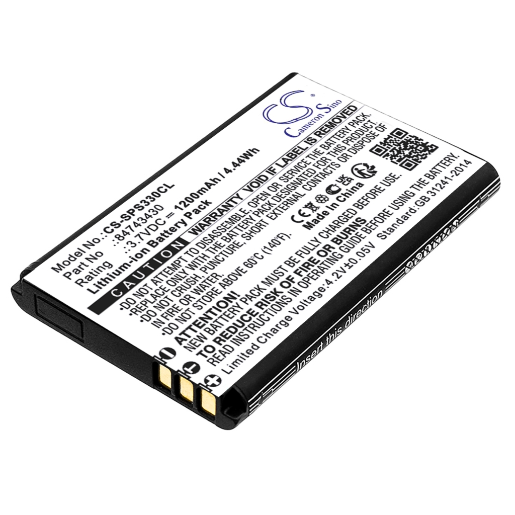 Yhteensopiva akun vaihto Spectralink 84743430,BT229865
