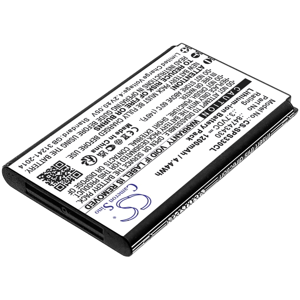 Yhteensopiva akun vaihto Spectralink 84743430,BT229865