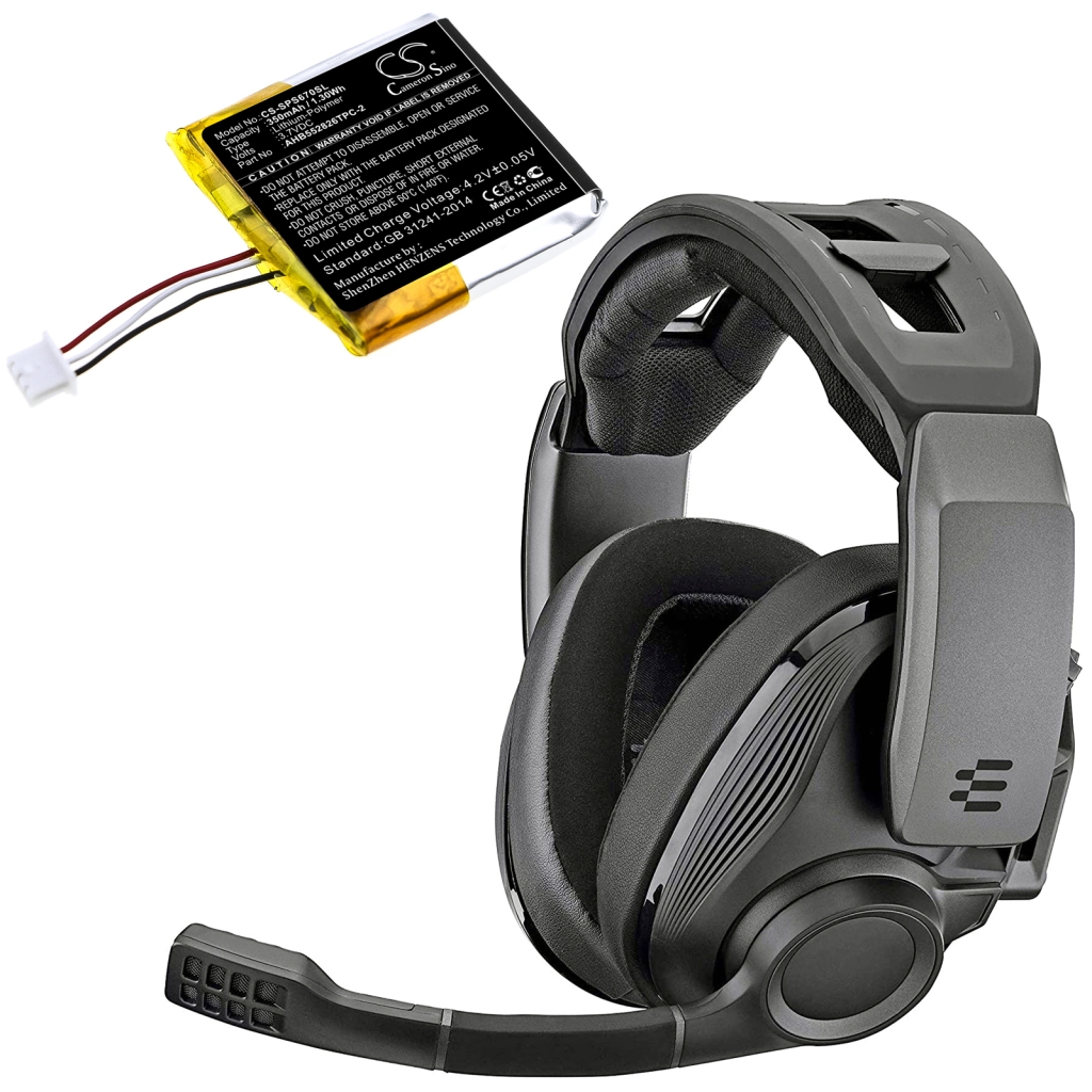 Yhteensopiva akun vaihto Sennheiser AHB552826TPC-2