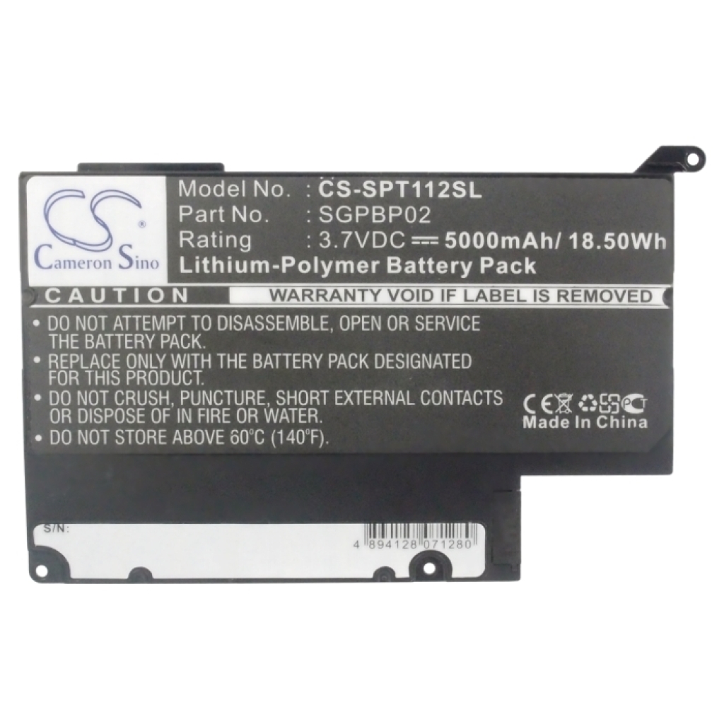 Akut Tabletin akku CS-SPT112SL