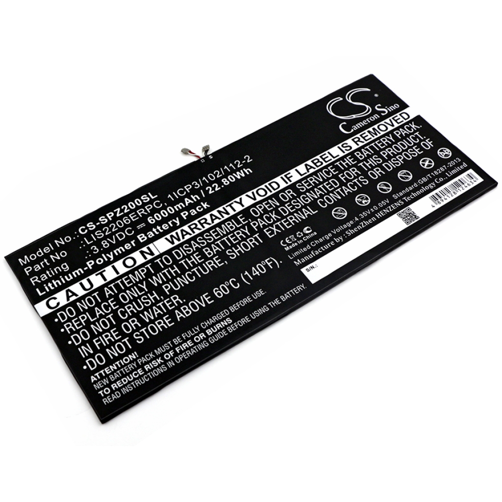 Akut Tabletin akku CS-SPZ200SL