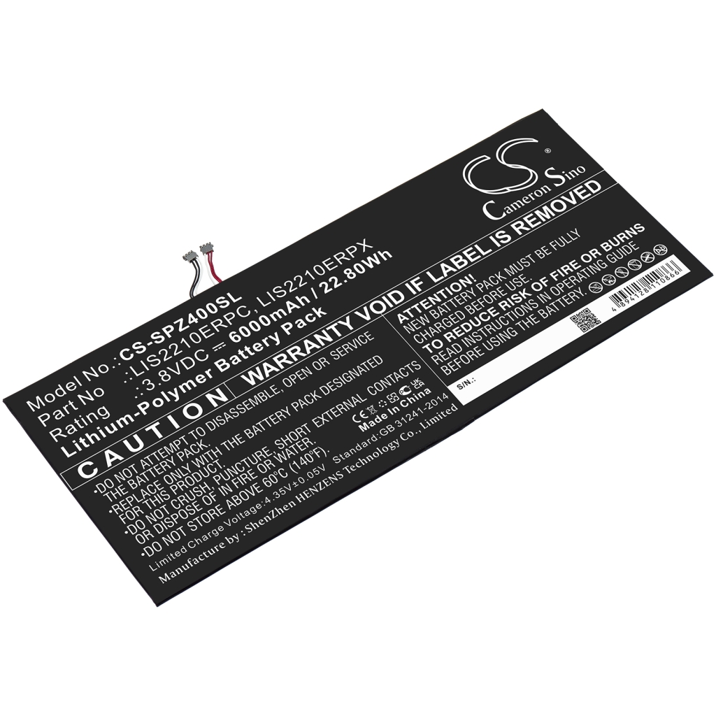 Tabletin akku Sony SOT31 (CS-SPZ400SL)