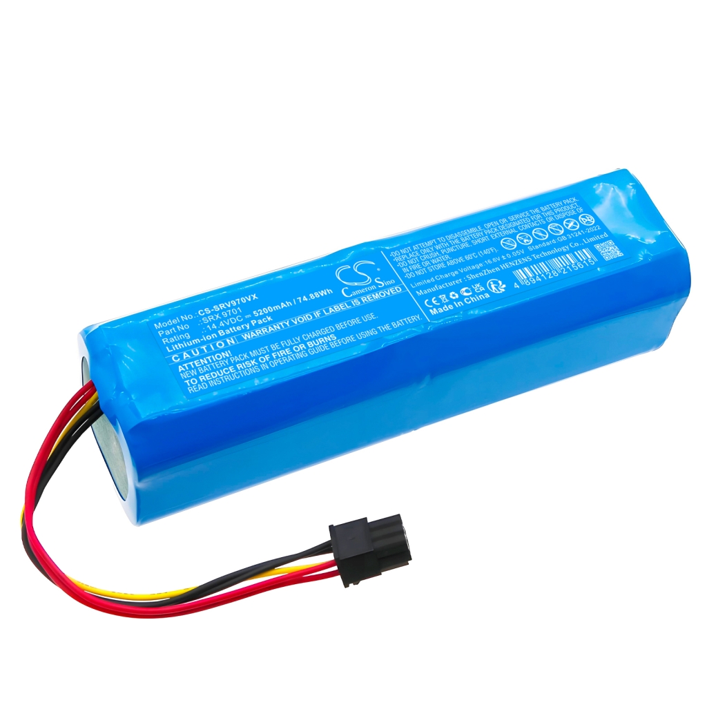 Yhteensopiva akun vaihto Sencor SRX 9701