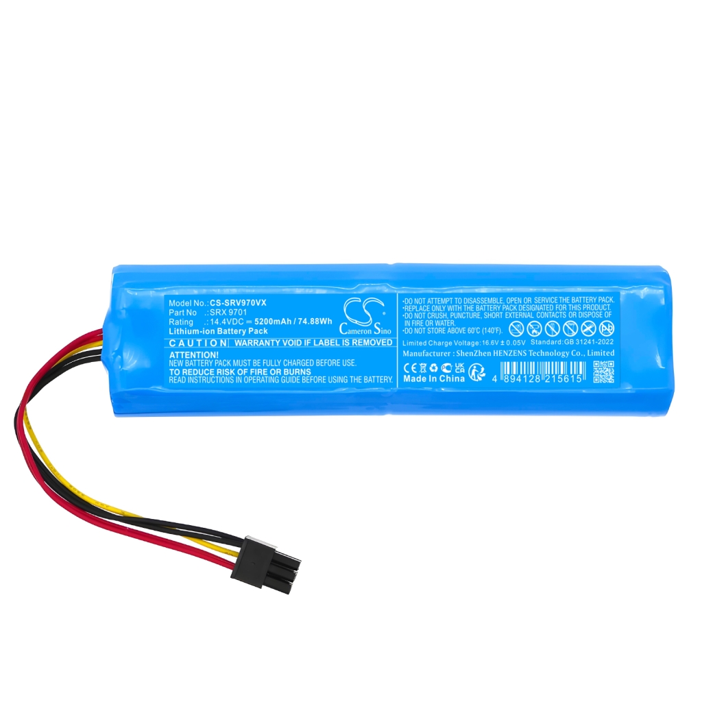 Yhteensopiva akun vaihto Sencor SRX 9701