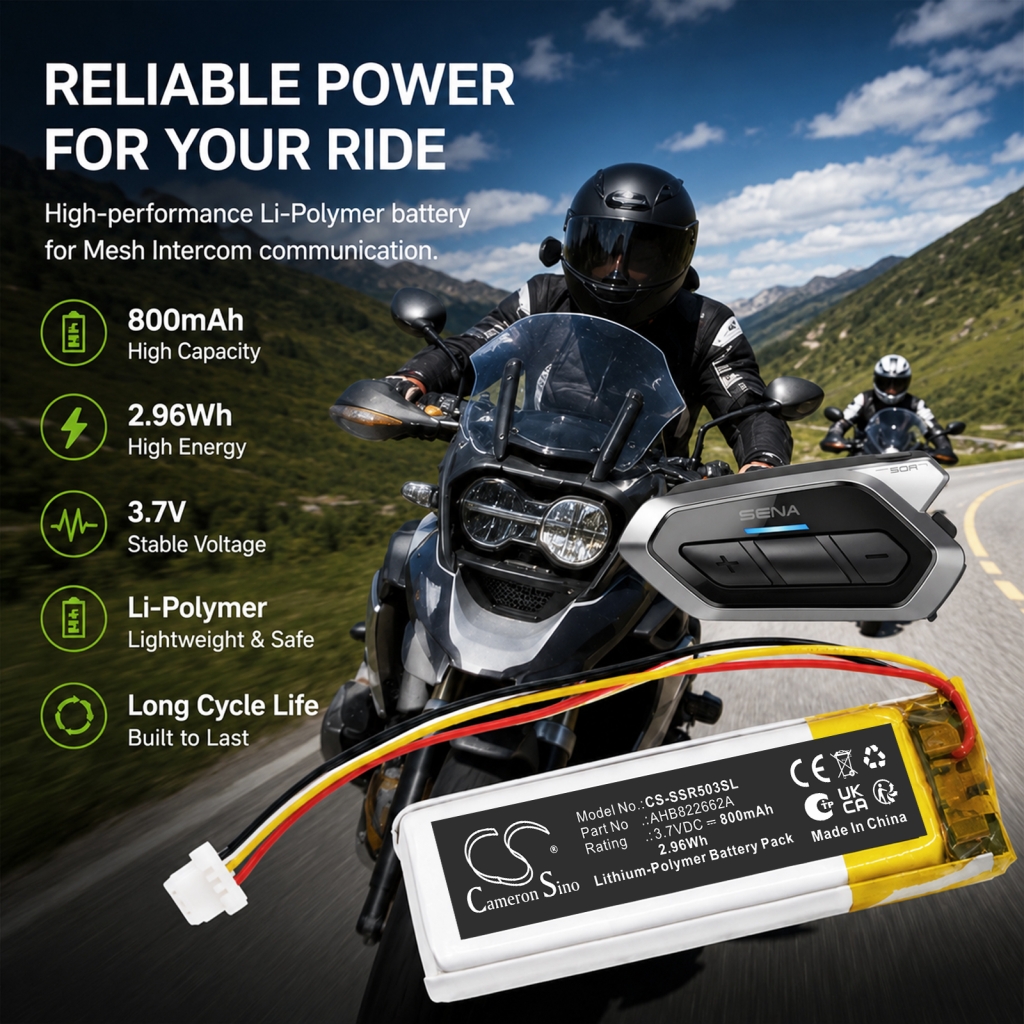 Battery for Sena Communication System SP128