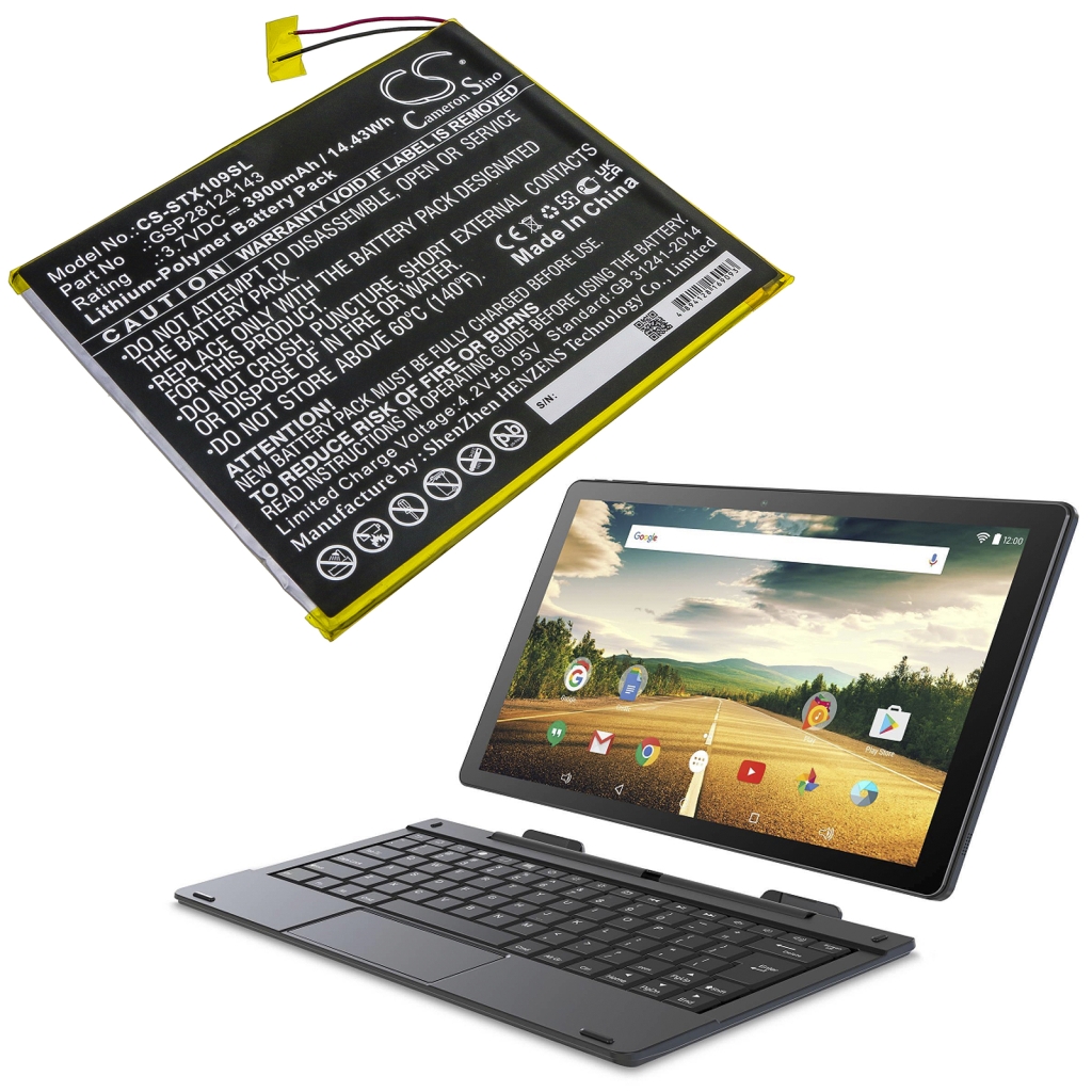 Akku yhteensopiva Smartab CS-STX109SL
