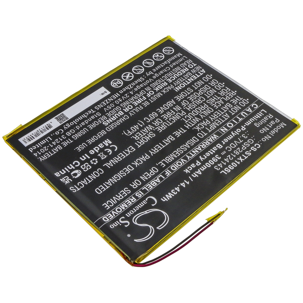 Akku yhteensopiva Smartab CS-STX109SL