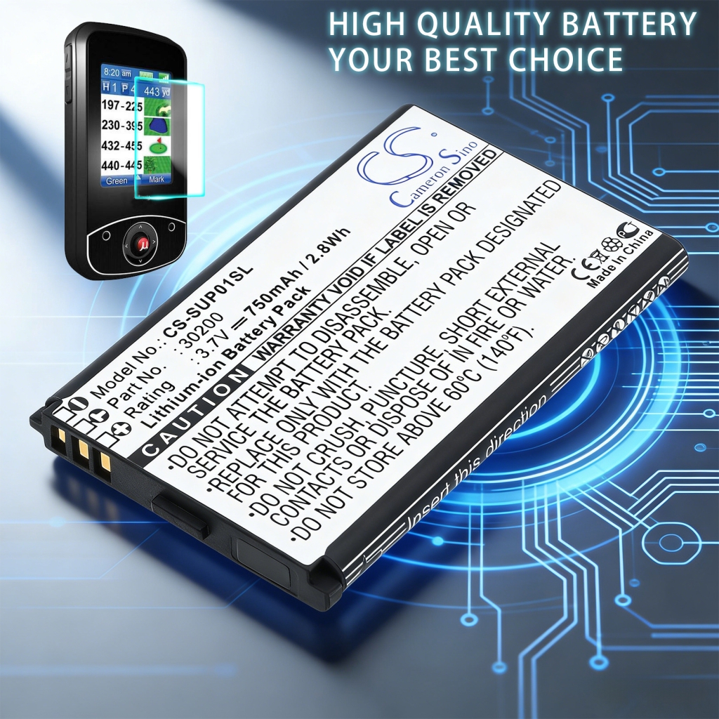 Akut yhteensopiva Callaway uPro uPro Go CS-SUP01SL