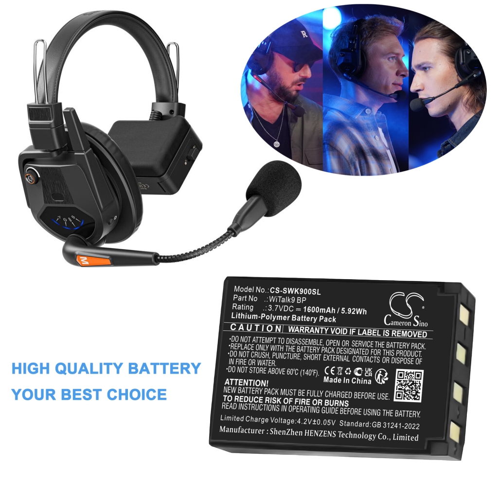 Langattoman kuulokkeen akku Saramonic CS-SWK900SL