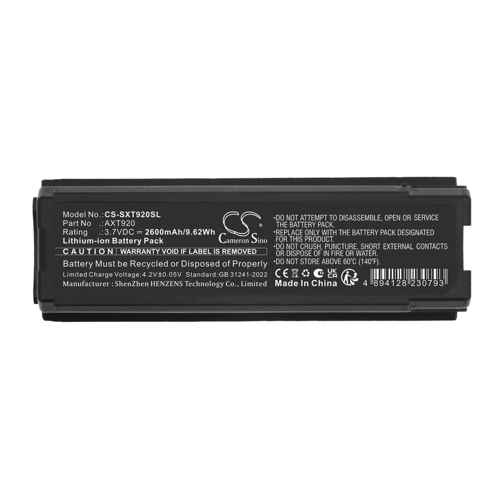 Akku Korvaa Shure AXT920SL