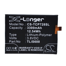 Yhteensopiva akun vaihto Alcatel LI3834T43P6H886740,TLIS600