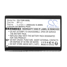 Yhteensopiva akun vaihto Tascam BP-L2