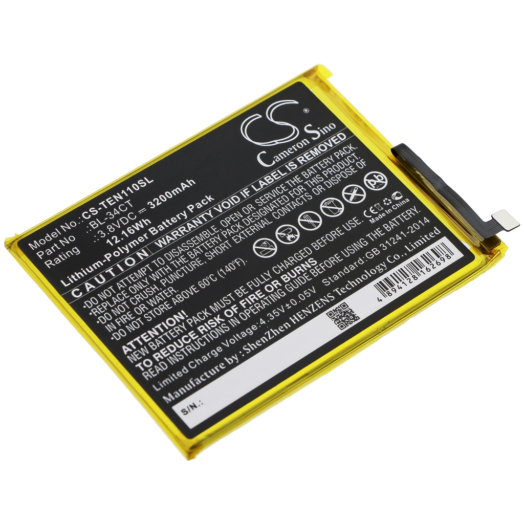 Yhteensopiva akun vaihto Tecno BL-34CT