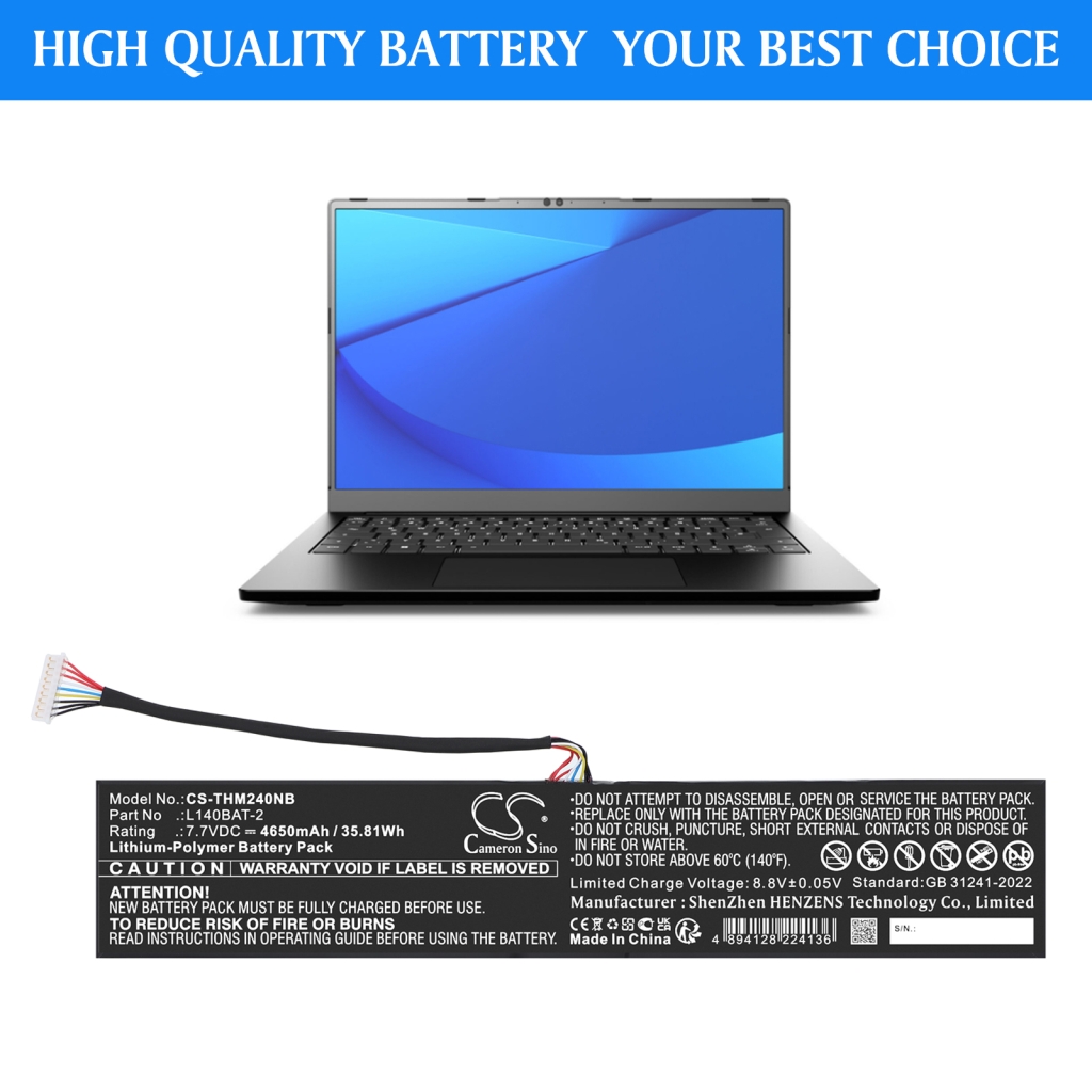 Akku Korvaa L140BAT-2