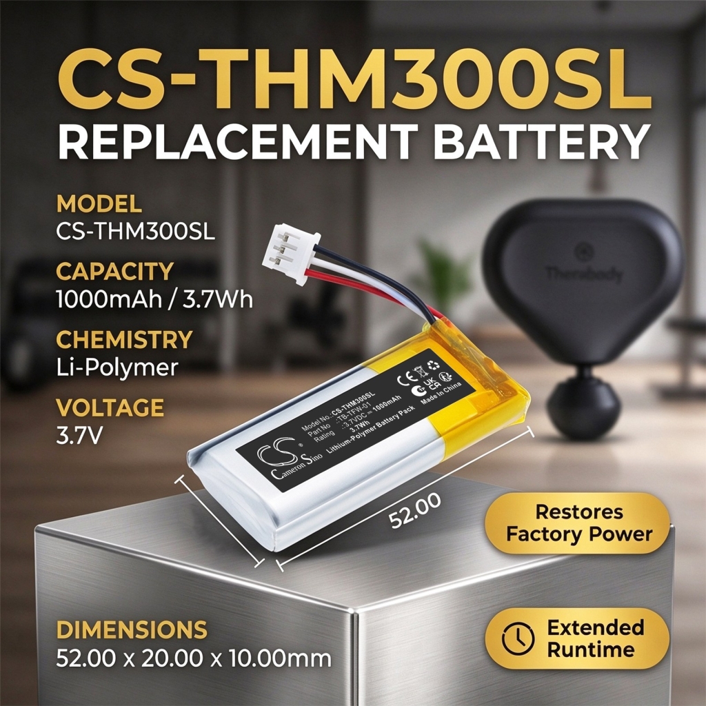 Akut yhteensopiva Therabody Theragun Mini 3rd Gen CS-THM300SL