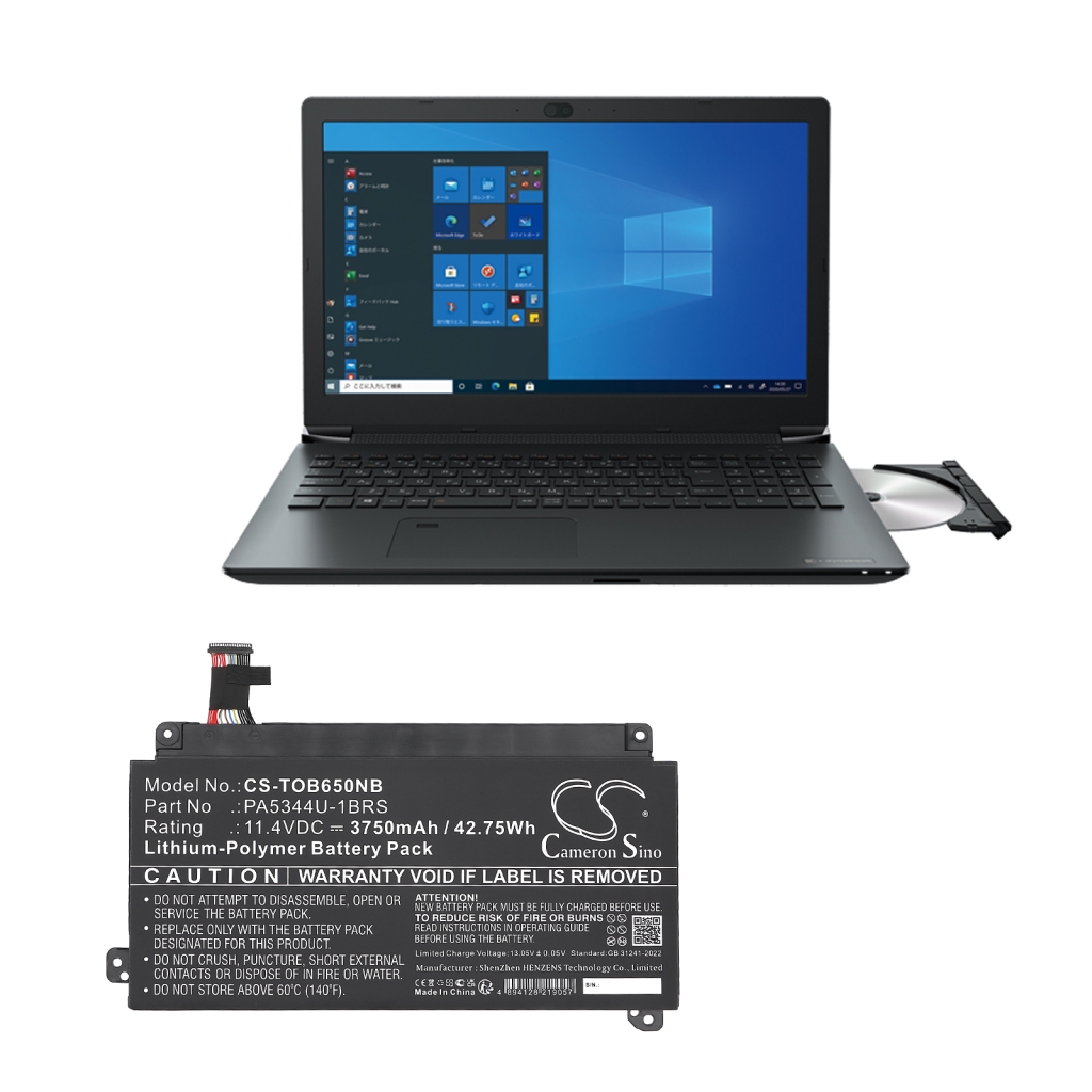 Kannettavan tietokoneen akku Toshiba CS-TOB650NB