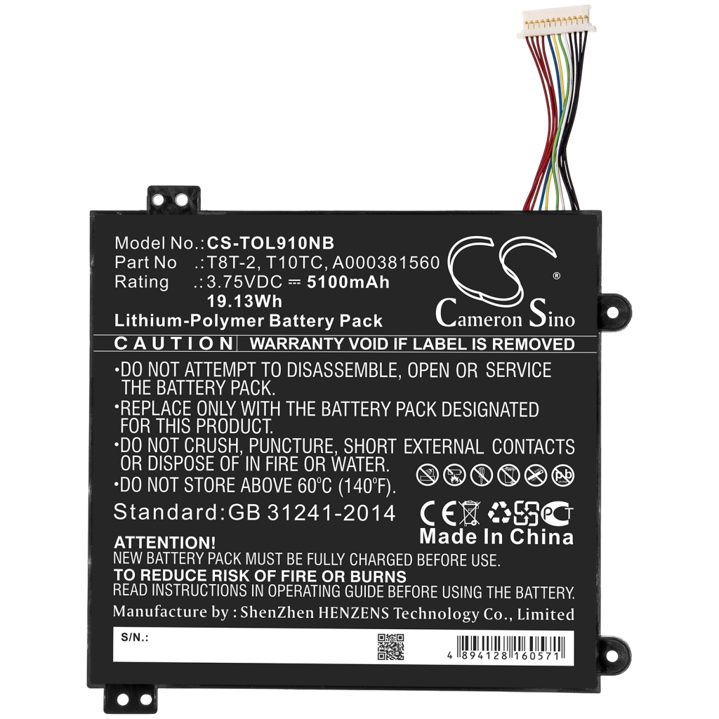 Akut Tabletin akku CS-TOL910NB