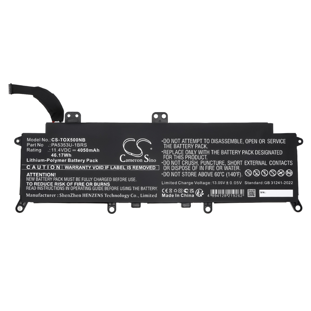 Kannettavan tietokoneen akku Toshiba CS-TOX500NB