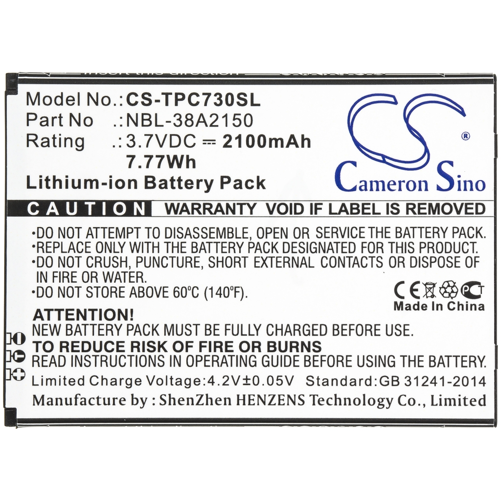 Yhteensopiva akun vaihto TP-Link NBL-38A2150