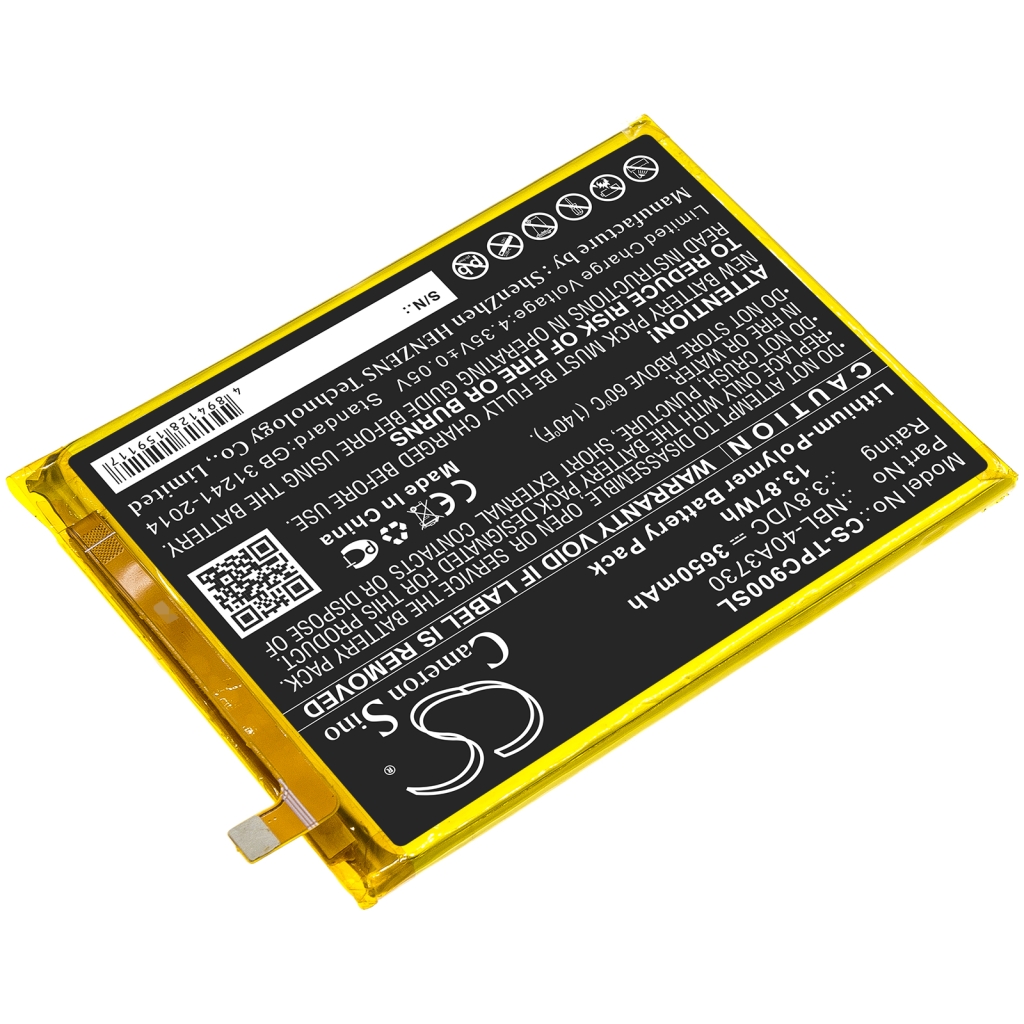 Yhteensopiva akun vaihto Neffos NBL-40A3730