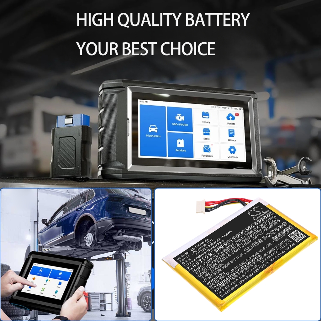 Akku Korvaa PC944755-2S1P