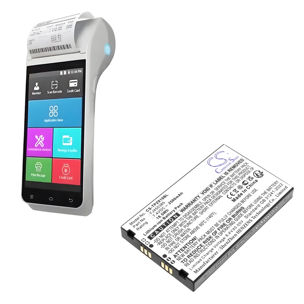 Akut Maksupäätteen akku CS-TPZ910BL