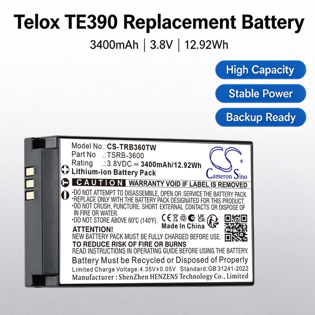 Battery compatible with Telox