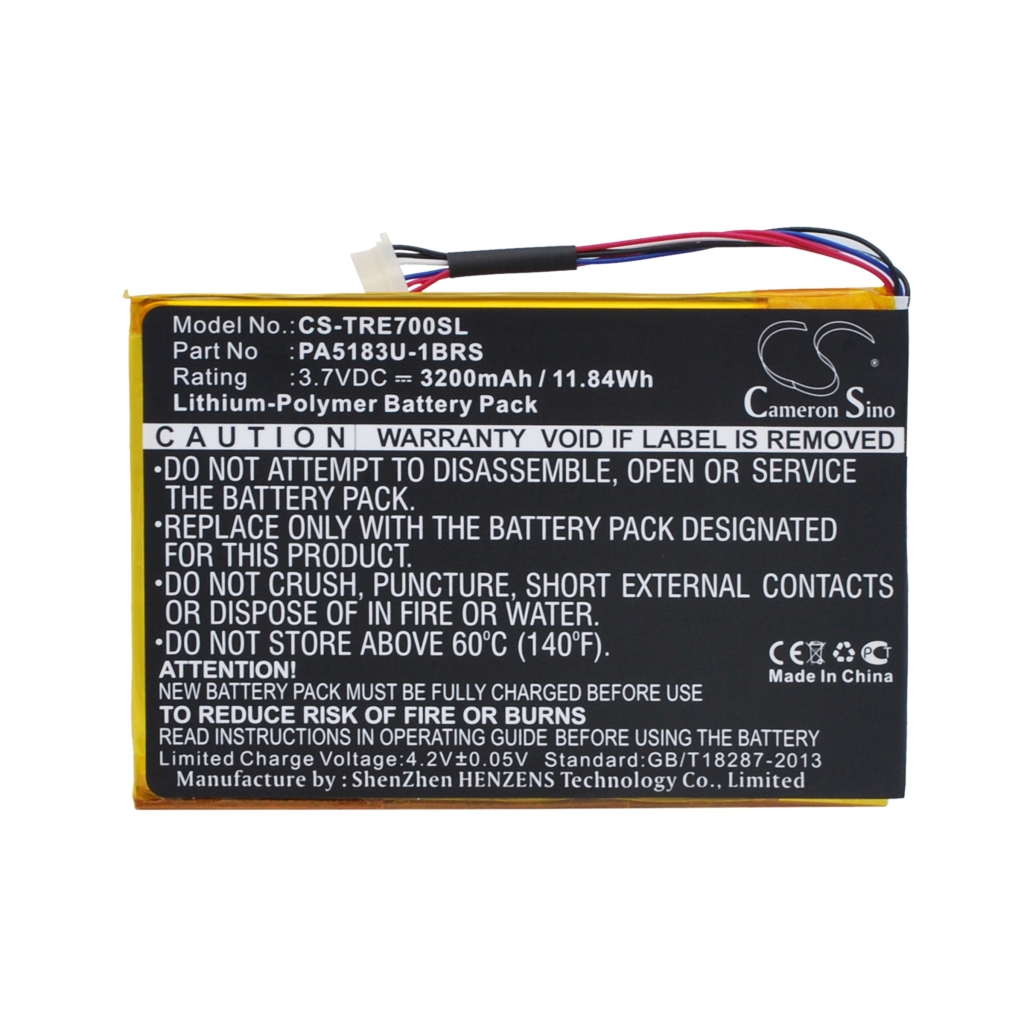 Yhteensopiva akun vaihto Toshiba PA5183U-1BRS