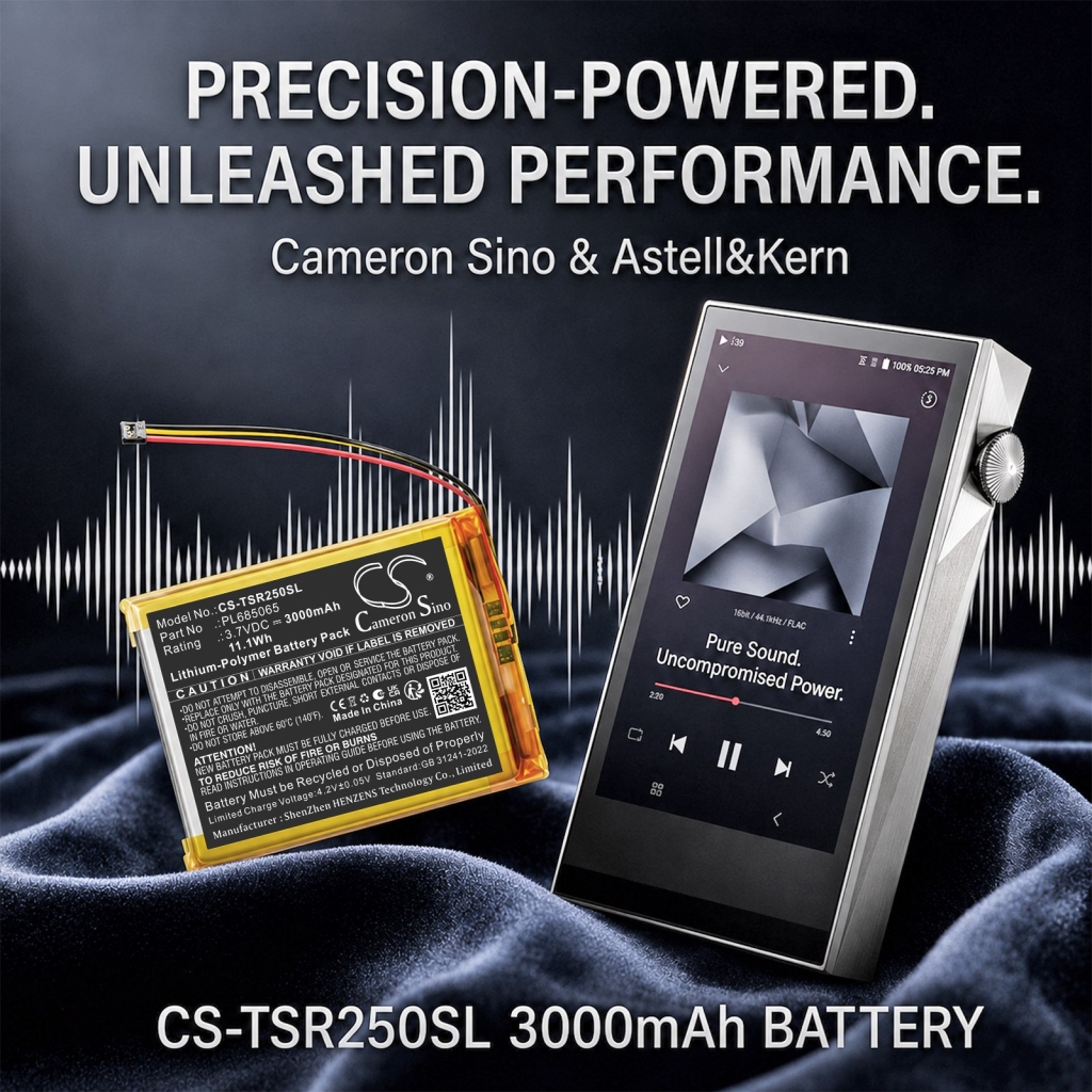 Akku yhteensopiva Astell&kern CS-TSR250SL