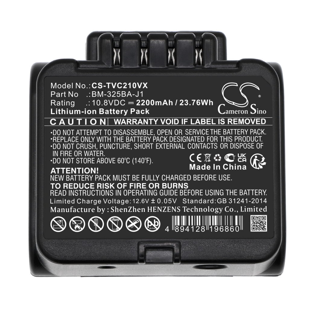 Yhteensopiva akun vaihto Toshiba BM-325BA-J1