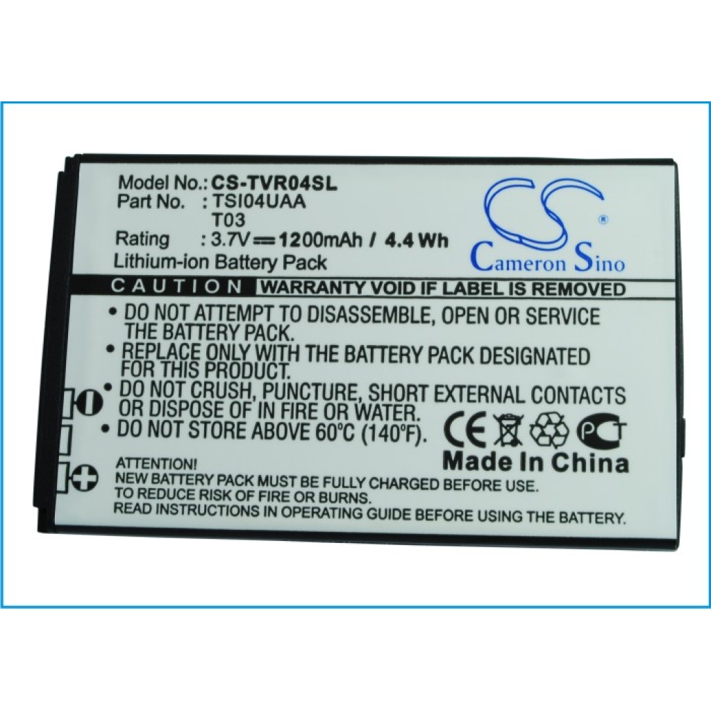 Akku yhteensopiva Toshiba CS-TVR04SL