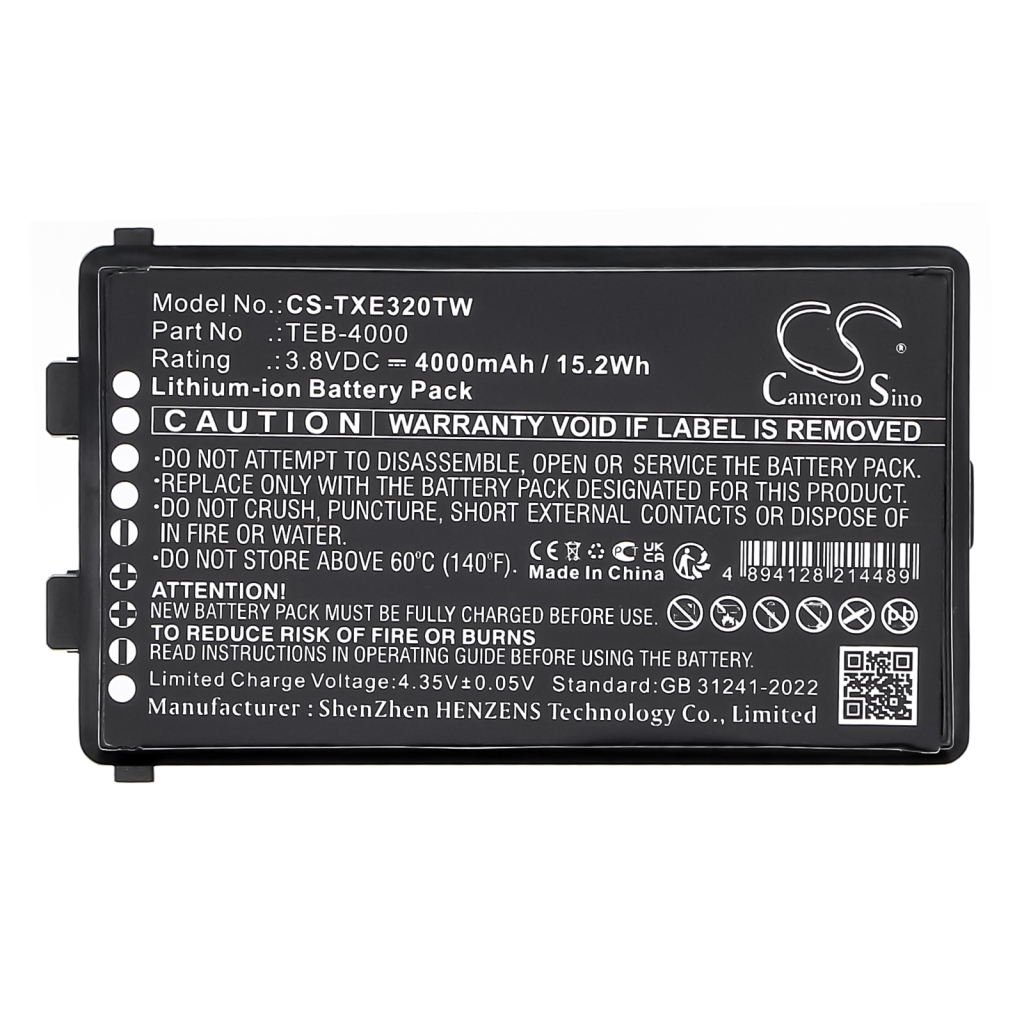 Kaksisuuntaisen radion akku Telox CS-TXE320TW