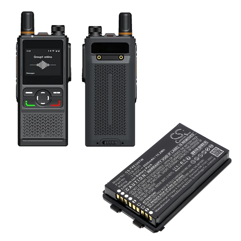 Kaksisuuntaisen radion akku Telox CS-TXE320TW