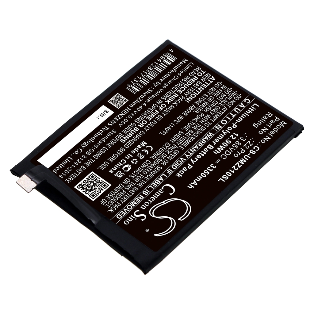Yhteensopiva akun vaihto Umi Z2 PRO