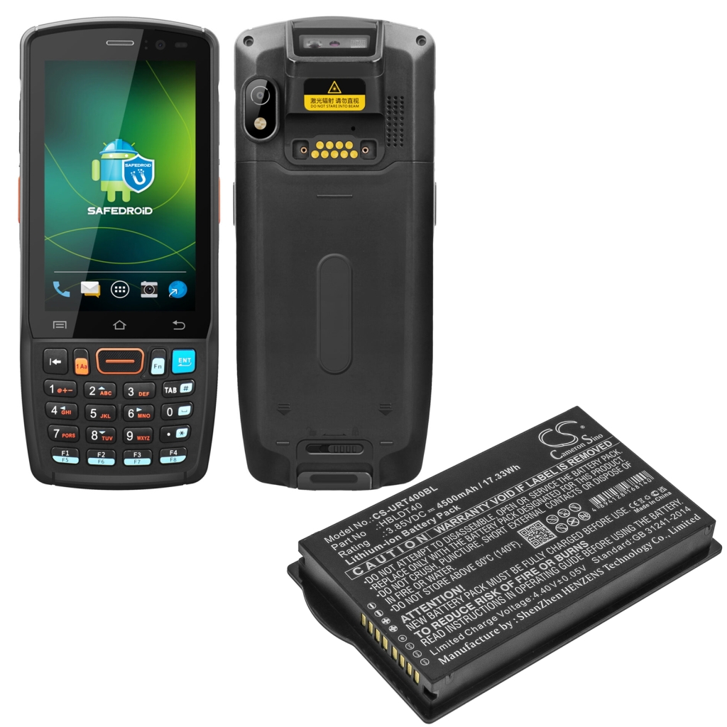 Viivakoodinlukijan akku Urovo CS-URT400BL