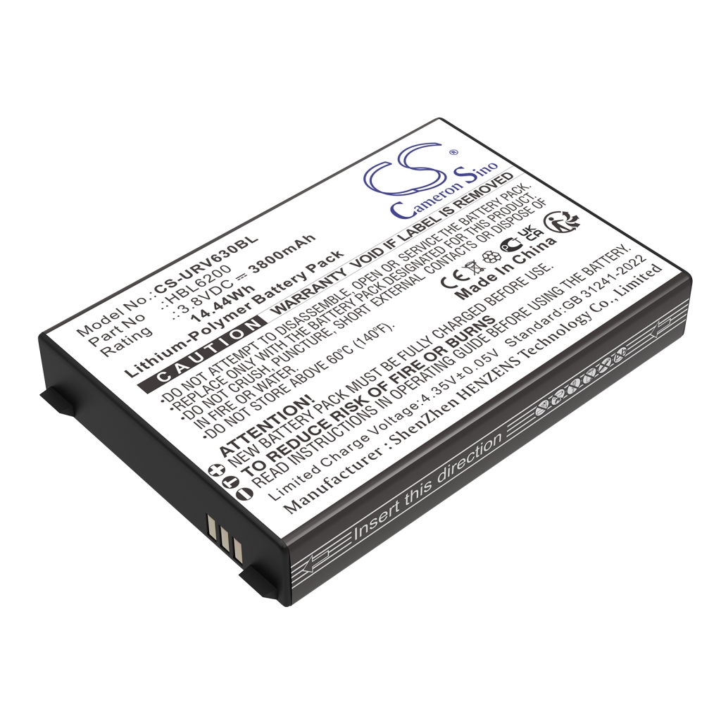 Viivakoodinlukijan akku Urovo CS-URV630BL
