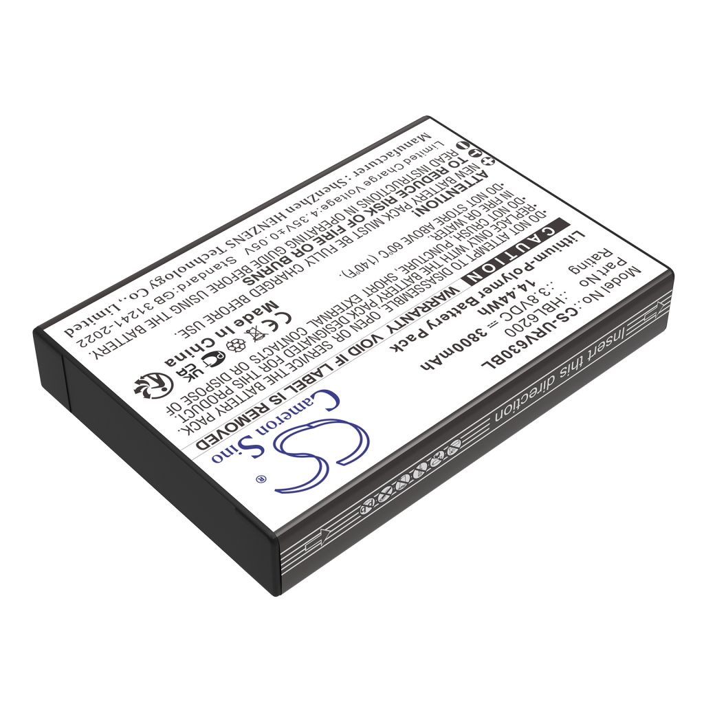 Viivakoodinlukijan akku Urovo CS-URV630BL