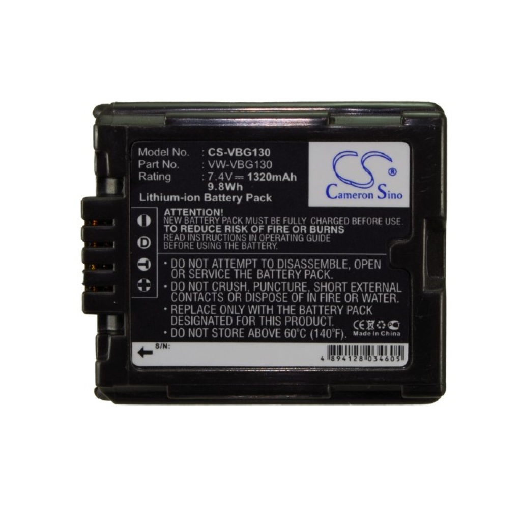 Kameran akku Panasonic HDC-SD300 (CS-VBG130)