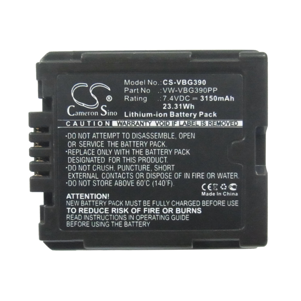 Kameran akku Panasonic HDC-HS200K (CS-VBG390)