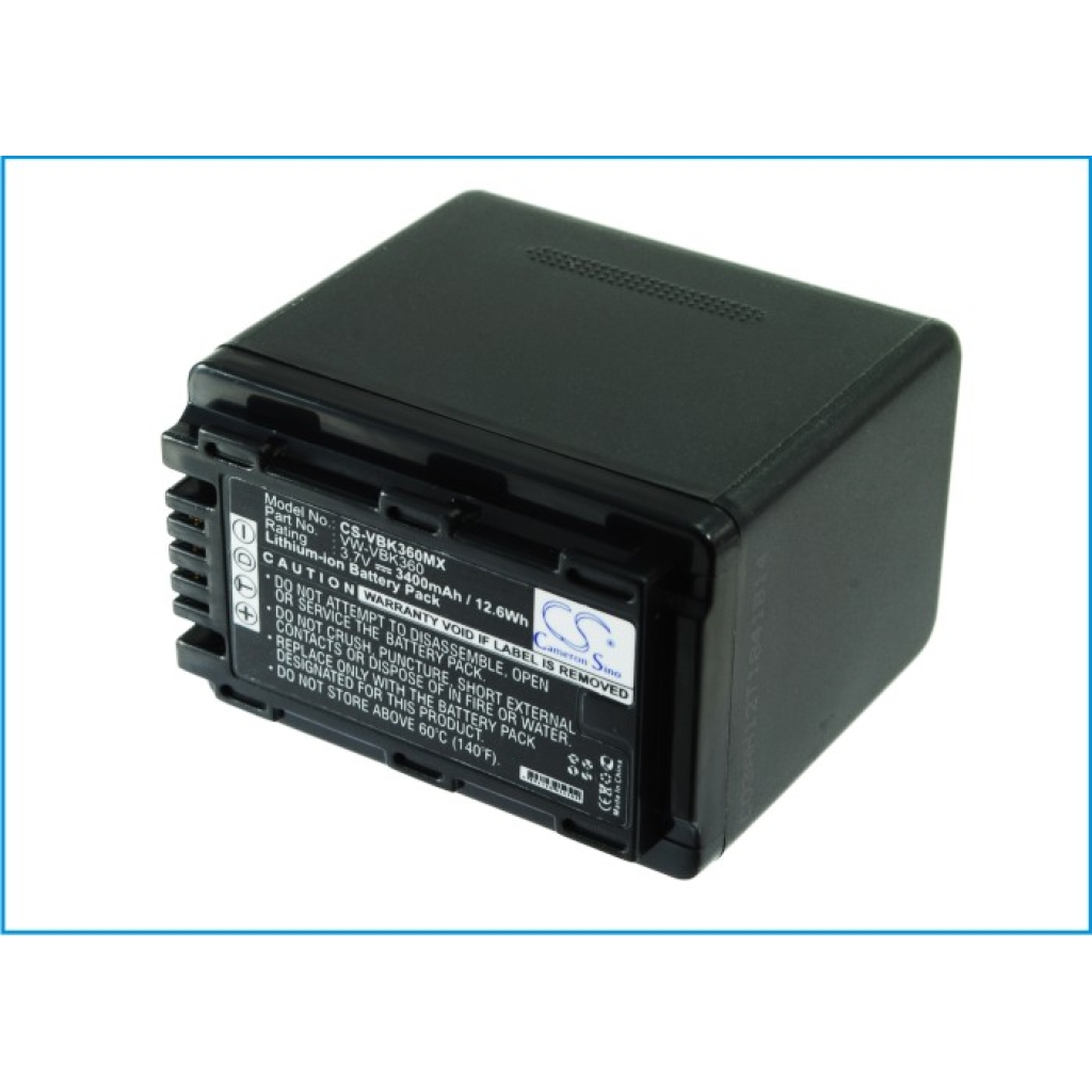 Yhteensopiva akun vaihto Panasonic VW-VBK360