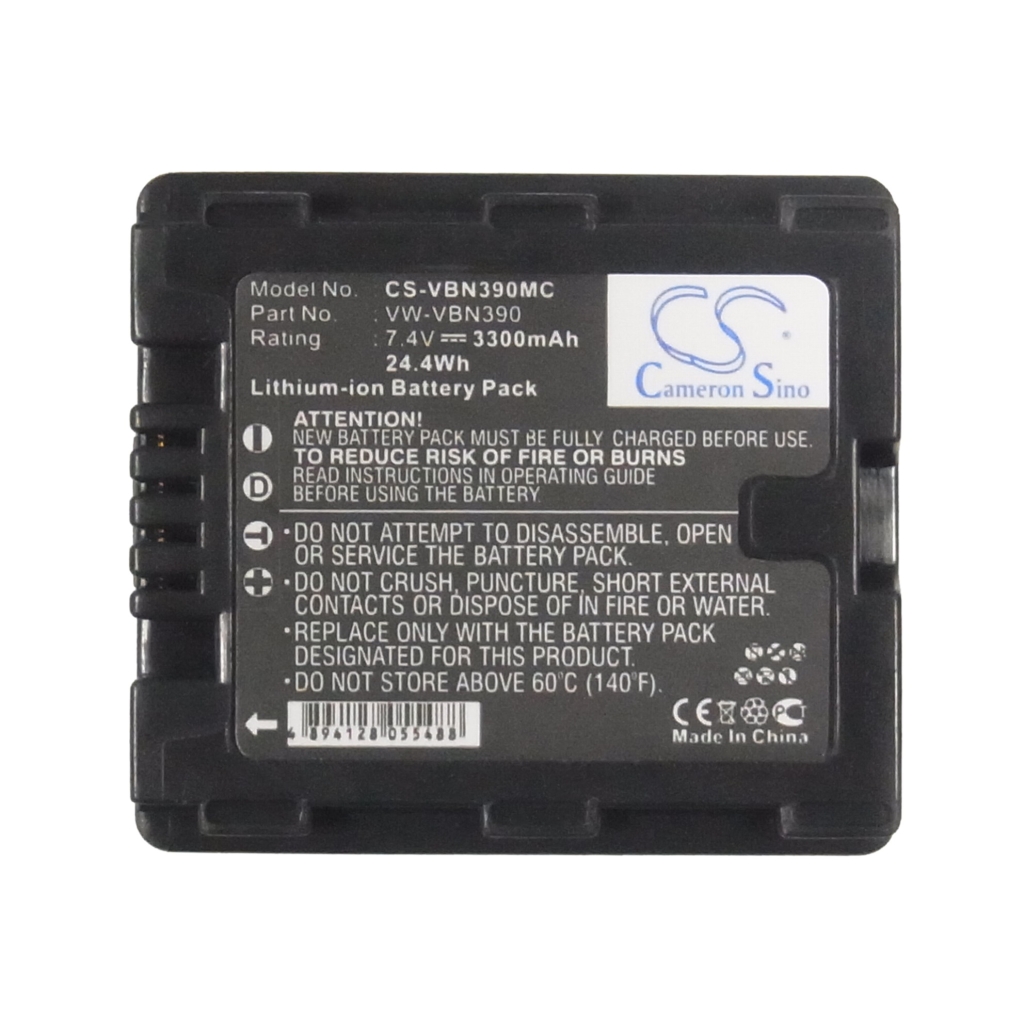 Yhteensopiva akun vaihto Panasonic VW-VBN390