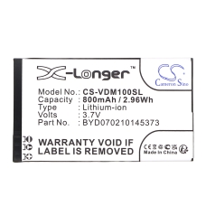 Yhteensopiva akun vaihto Vodafone BYD070210145373