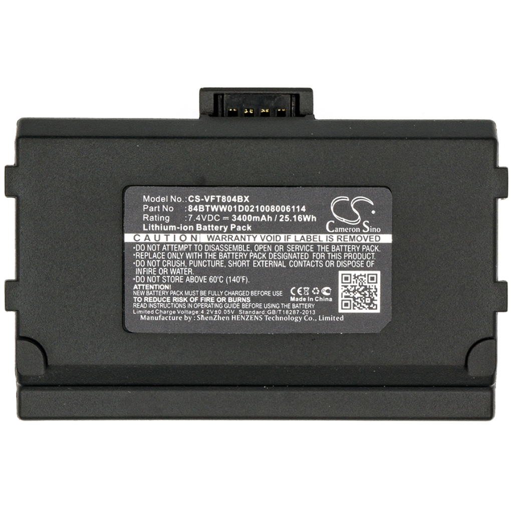 Yhteensopiva akun vaihto Verifone 84BTWW01D021008006114,H.09.HCT0HP01