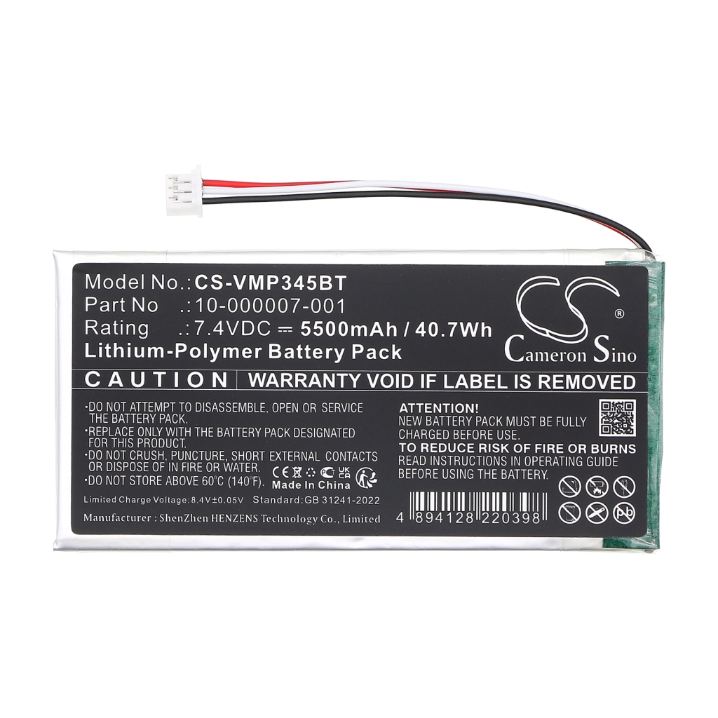 Kotiturvakameran akku Vivint CS-VMP345BT