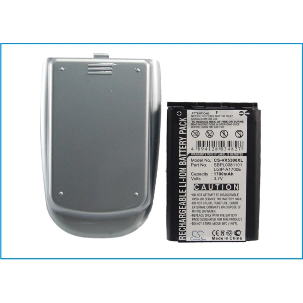 Yhteensopiva akun vaihto LG LGIP-A1700E,SBPL0081101