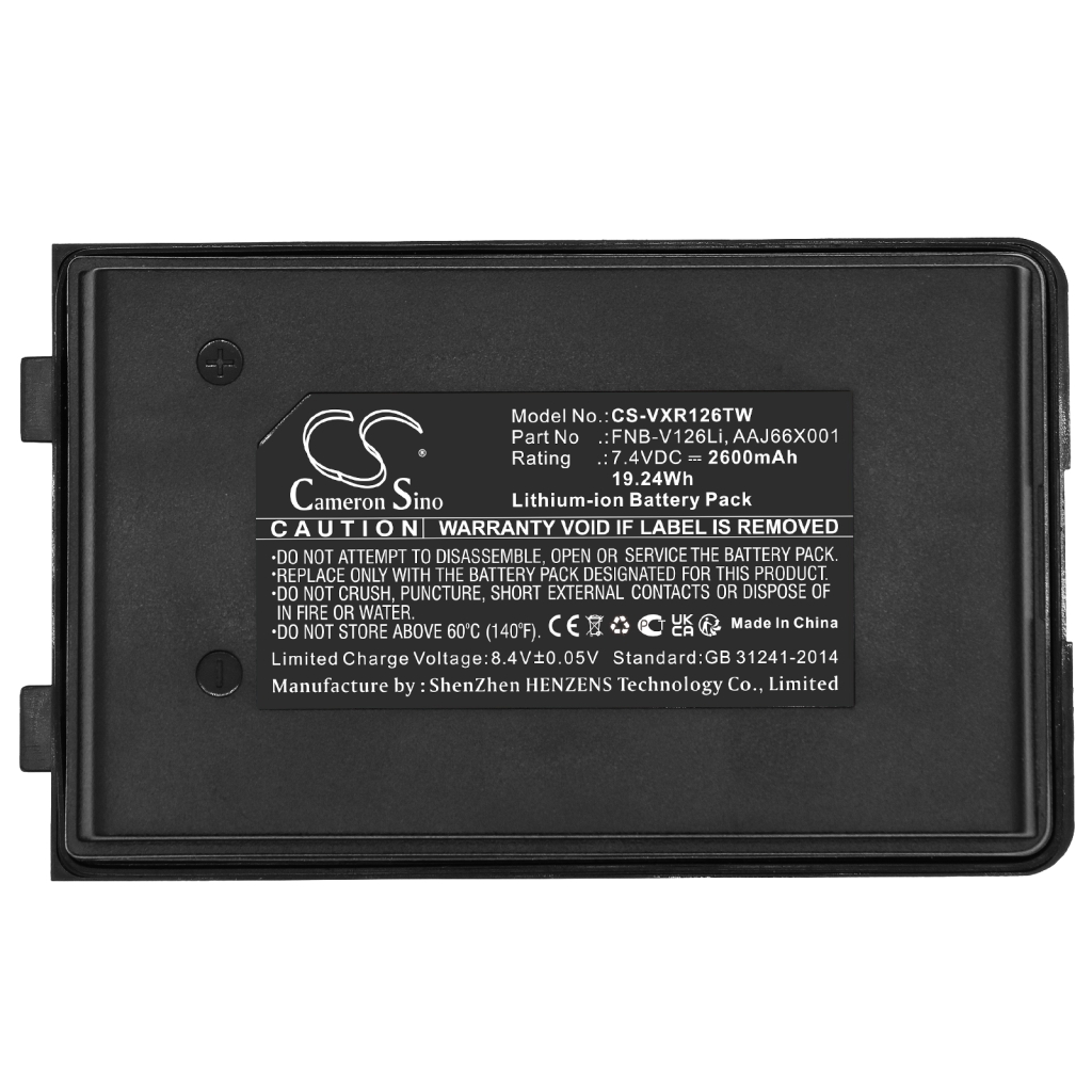 Kaksisuuntaisen radion akku Vertex standard VX-150 (CS-VXR126TW)