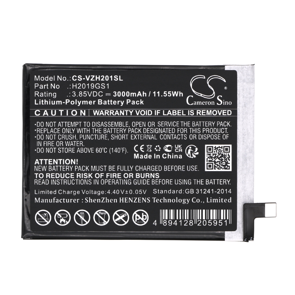 Yhteensopiva akun vaihto Verizon H2019GS1
