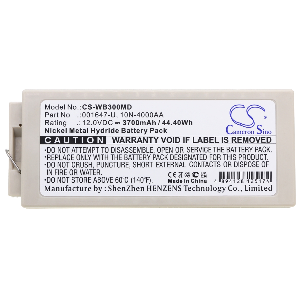 Akku yhteensopiva Welch-Allyn CS-WB300MD